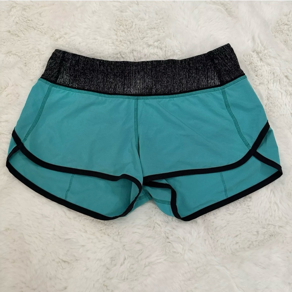 Lululemon Run: Speed Short *4-way Stretch Blue Tropics